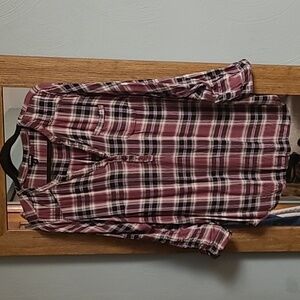 Torrid Purple Flannel Tunic Size 2